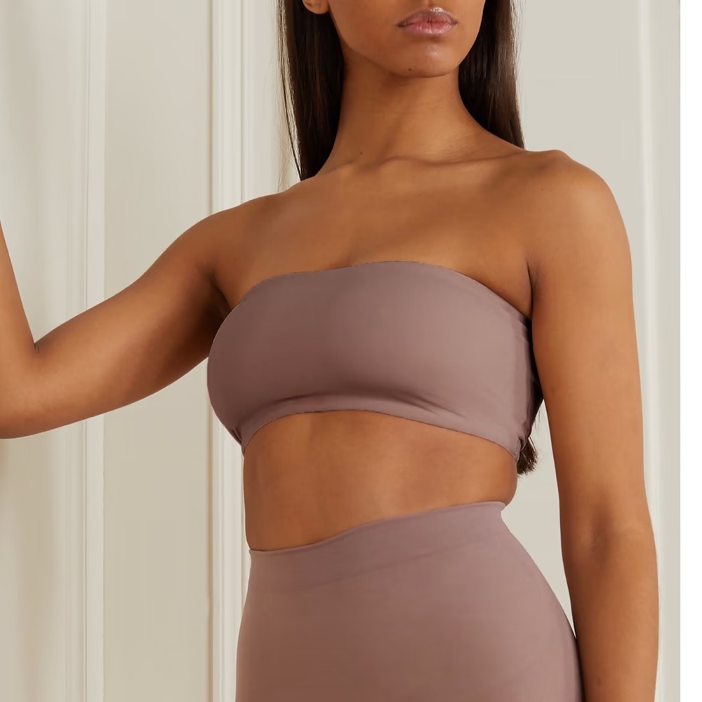SKIMS Fits Everybody Bandeau in Umber